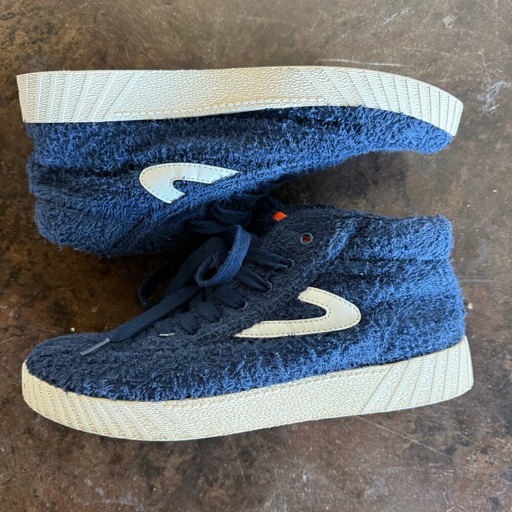 Tretorn x Andre 3000 Shoes Nylite High Top Blue Terry Cloth Sneakers Mens 8.5